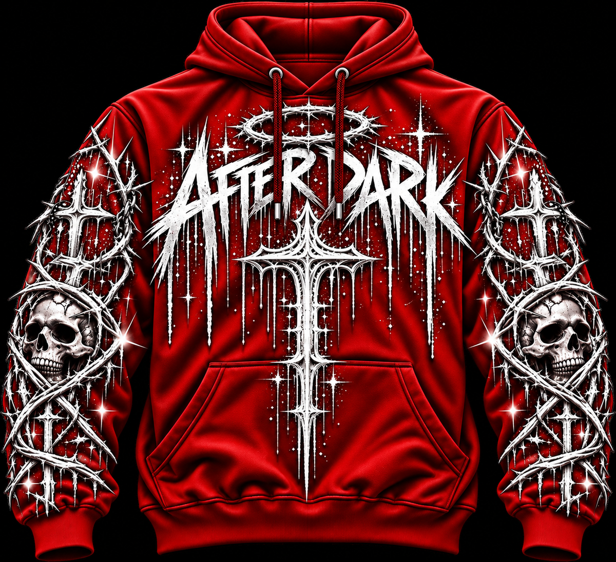 AFTER DARK™ Gothic Graphic Hoodie | No Rules, No Limits