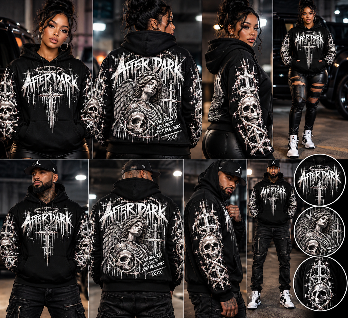 AFTER DARK™ Gothic Graphic Hoodie | No Rules, No Limits