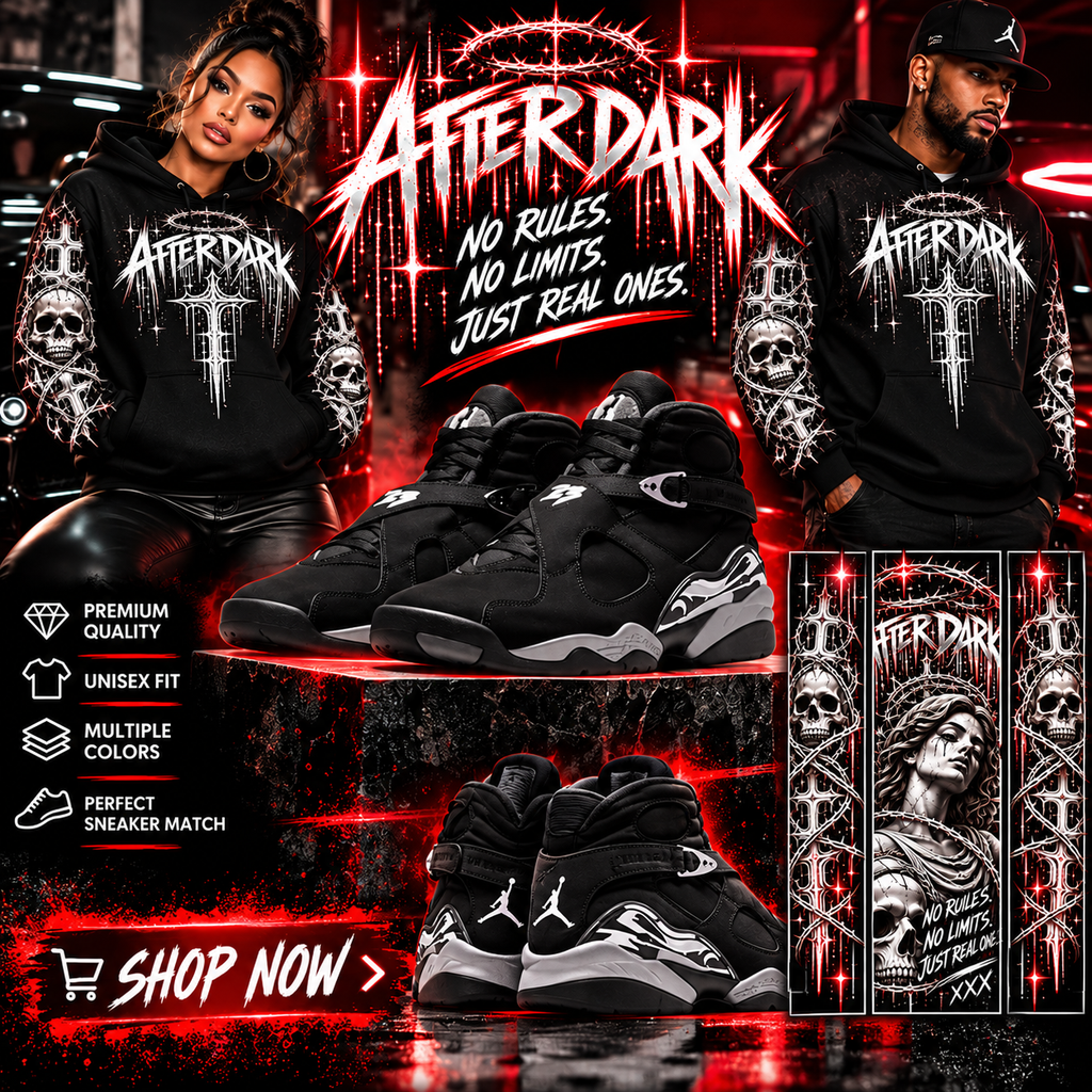 AFTER DARK™ Gothic Graphic Hoodie | No Rules, No Limits