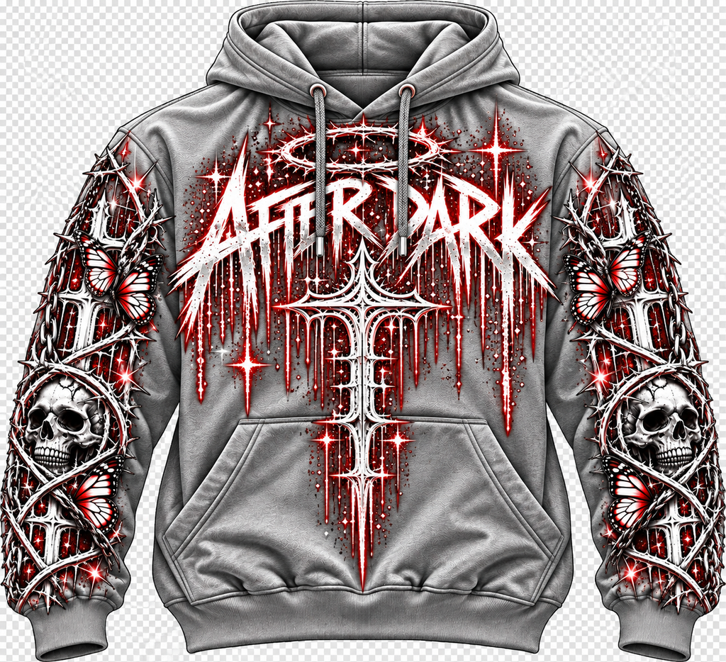 AFTER DARK™ Gothic Graphic Hoodie | No Rules, No Limits