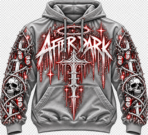 AFTER DARK™ Gothic Graphic Hoodie | No Rules, No Limits