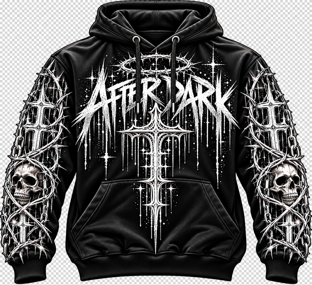 AFTER DARK™ Gothic Graphic Hoodie | No Rules, No Limits