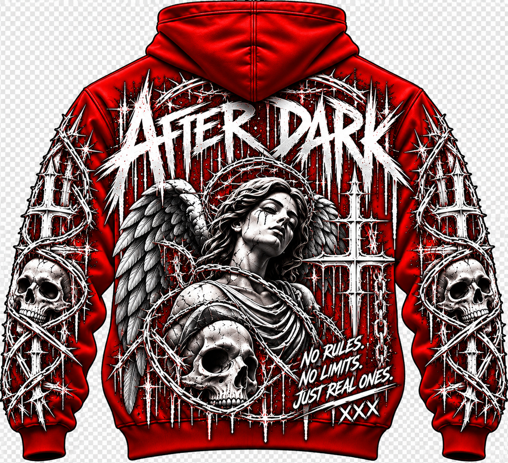 AFTER DARK™ Gothic Graphic Hoodie | No Rules, No Limits