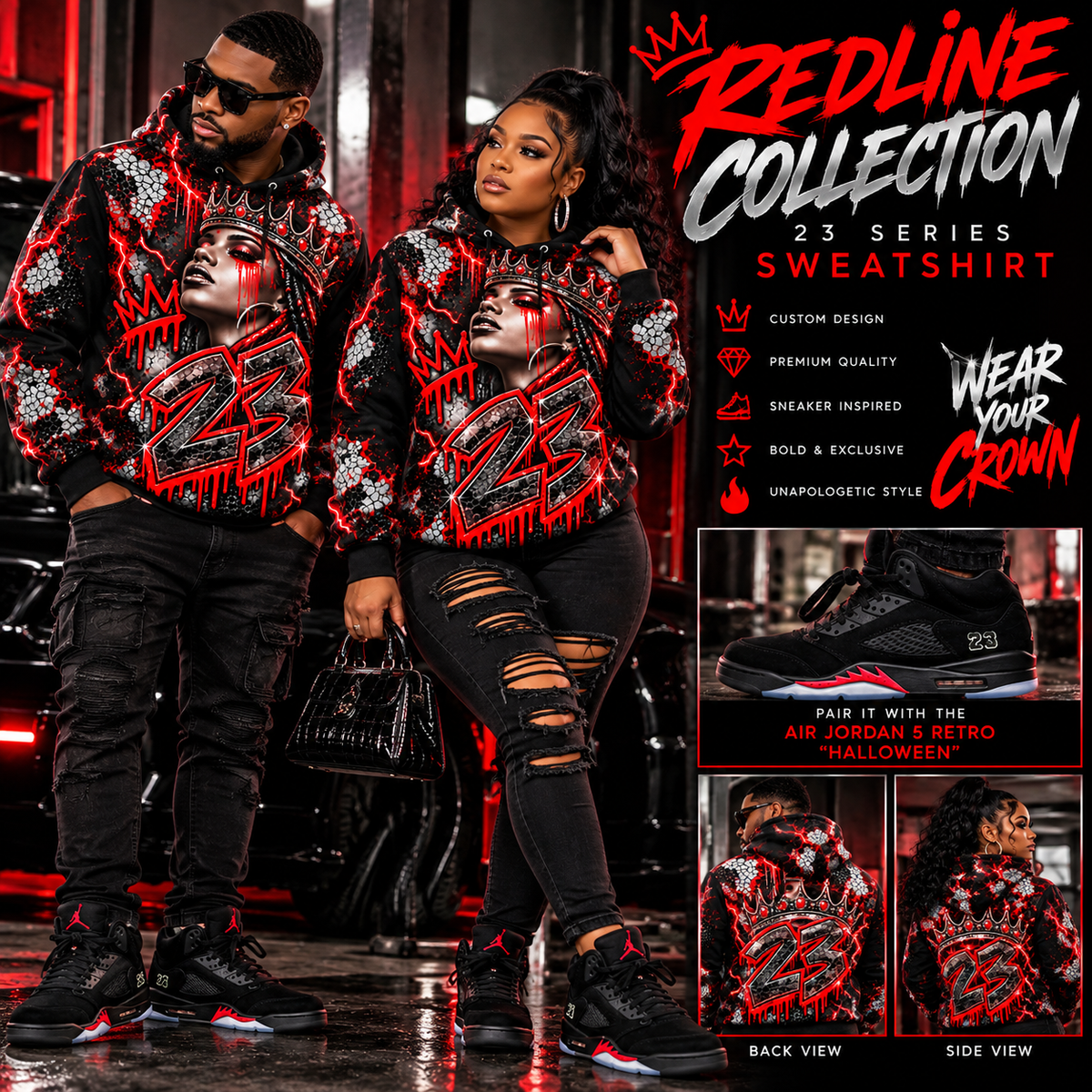 REDLINE ROYALTY™ | Crown the Streets 23 Series Sweatshirt